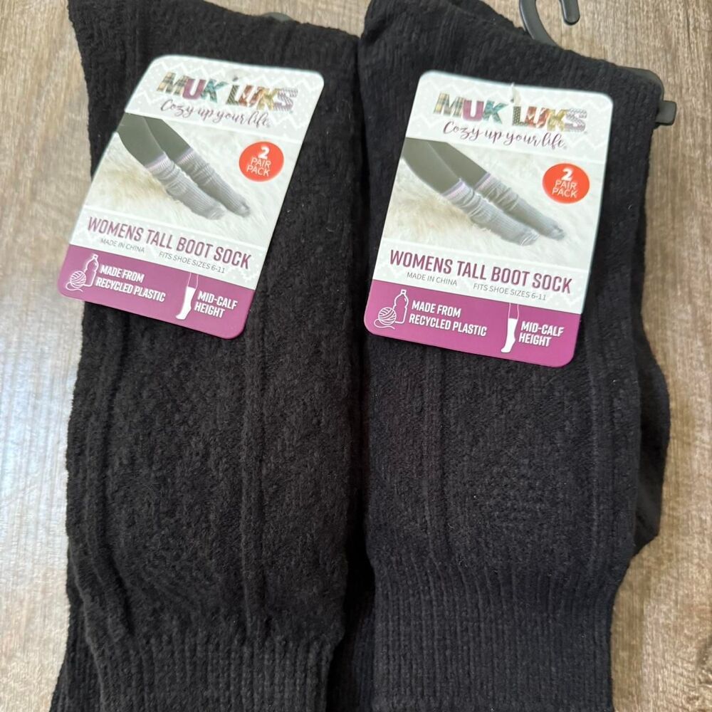 Muk-luks Women's Black Socks